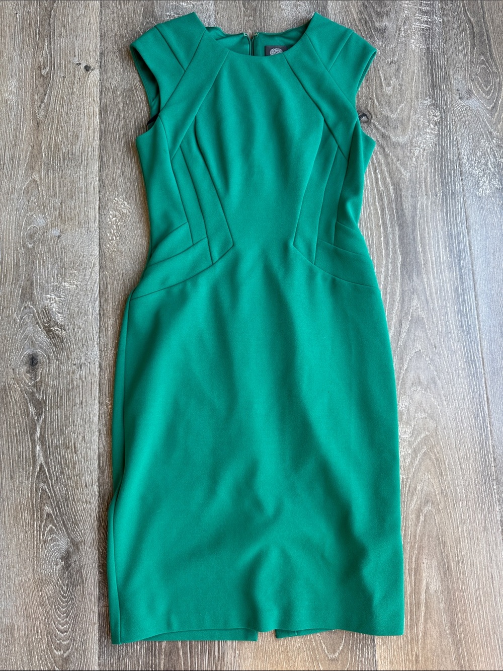 Vince Camuto Emerald Cap-Sleeve Sheath Dress AS 0662